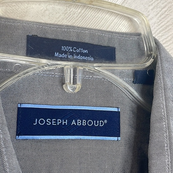 ❤️ 🆕 JOSEPH ABBOUND Mens Dress Shirt Size 14 - Picture 4 of 4